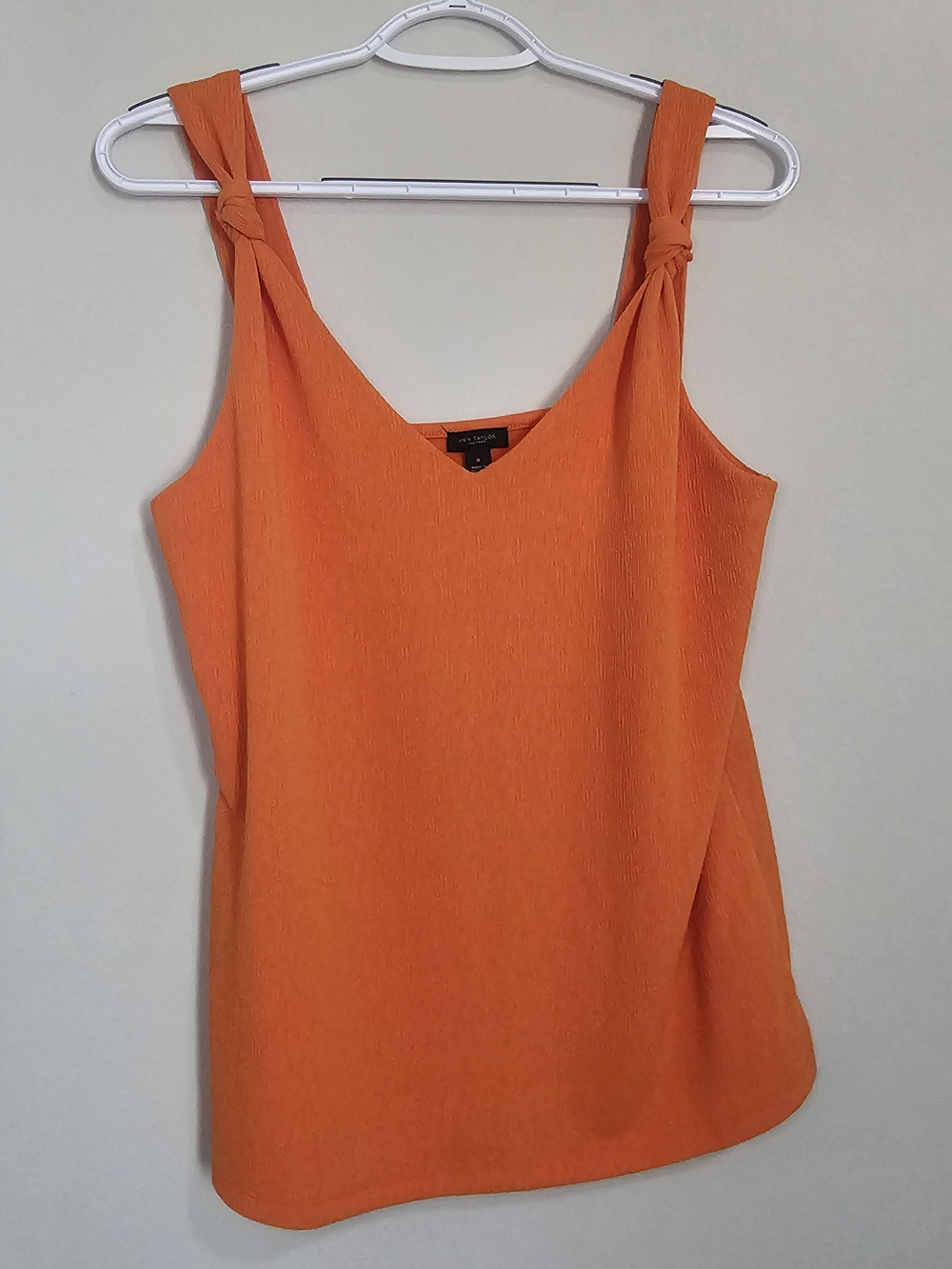 Sleeveless Knot-Shoulder Cami Top in Orange